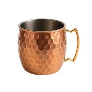 Taza de Cobre Hecha a Mano con Diseño Único de Martillado, Ecológica y de Gran Capacidad para Compradores Ecológicos a Precio de India - Product Image 2