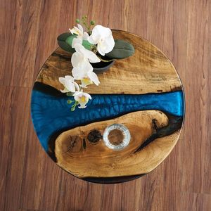 High Quality Eco-Friendly <b>Resin</b> Bone MDF Coffee <b>Table</b> Set Modern Design Living Room Home Furniture Stylish Decorations - Product Image 3