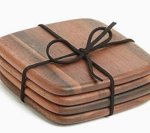 Fabricants indiens Sous-verres ronds en bois de noyer Sous-verres pour la maison Tapis de thé ronds personnalisés en gros pour les Offre Spéciale - Product Image 1