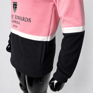 Pull en molleton à col montant et fermeture éclair quart de tour pour homme Murray Edwards, à blocs de couleur, manches longues, coupe classique, vêtement de sport décontracté et respirant - Product Image 4