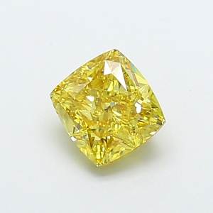 Cushion - Diamante Amarillo Intenso de Laboratorio de 1.8 ct VS2 - Product Image 1