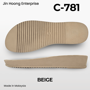 Chaussons en PVC durables et antidérapants pour femmes Jin Hoong C-781, semelle extérieure noire, résistants à l'eau, épaisseur de 36 mm - Product Image 5