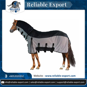 Vêtements d'hiver équestres anti-moustiques et anti-mouches Tissu de cheval réfléchissant et respirant avec rembourrage en coton - Product Image 6