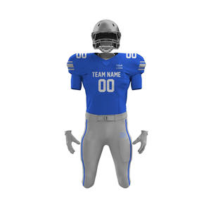 Maillot de football américain à manches courtes respirant personnalisable de haute qualité avec un nouveau design - Product Image 2