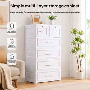 Armoire <span class=keywords><strong>de</strong></span> <span class=keywords><strong>rangement</strong></span> en plastique pour enfants, <span class=keywords><strong>commode</strong></span> à tiroirs pour vêtements <span class=keywords><strong>de</strong></span> bébé, organisateur multi-niveaux, armoire <span class=keywords><strong>de</strong></span> <span class=keywords><strong>rangement</strong></span> pour chambre à coucher - Product Image 1