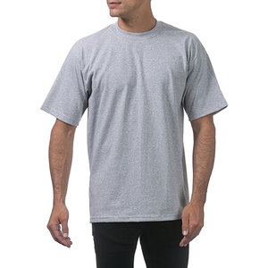 Camiseta de gran tamaño Lisa personalizada para hombre, ropa informal de algodón y poliéster, cómoda, transpirable, ligera, con estampado de logotipo bordado - Product Image 3