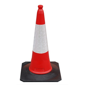 Cône de route réfléchissant PE orange haute visibilité ruban haute intensité stabilisé aux UV résistant à la température avertissement de trafic haut de gamme - Product Image 5