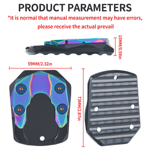 Moto XMAX <span class=keywords><strong>Kickstand</strong></span> anti-selip, dasar dukungan CNC paduan aluminium <span class=keywords><strong>Pedal</strong></span> ekstensi untuk sepeda motor XMAX 300 bagian - Product Image 2