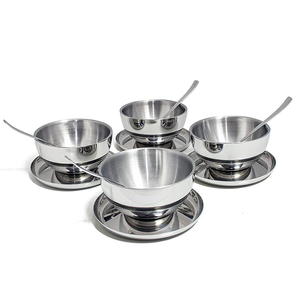 Dinnerware Latest Mirror Polished <b>Steel</b> <b>Bowl</b> Excellent quality Affordable price Handmade <b>Bowl</b> - Product Image 4