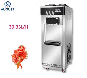 Máy tính để bàn thương mại Máy làm kem mềm máy làm kem Máy hình nón ba đầu tại Trung Quốc