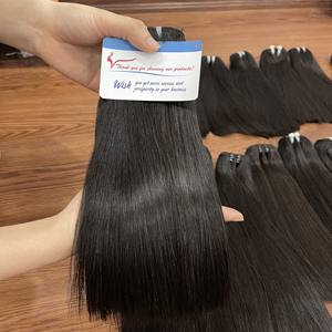 Extensiones de Cabello Natural Negro, Súper Sedoso, Liso, de Primera Calidad, Cabello Virgen Crudo 100% Vietnamita, Remy, Súper Doblemente Tramado - Product Image 3