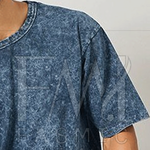 Camisetas de manga corta lavadas con ácido para hombre más vendidas Color personalizado 100% algodón Precio de fábrica - Product Image 4