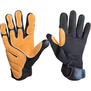 Guantes de conductor de cuero para muebles de piel de vaca personalizados, guantes de protección de trabajo de seguridad para construcción Industrial resistente - Product Image 1