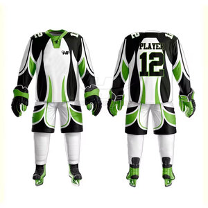 Tenue d'entraînement de hockey sur glace en polyester respirant de qualité supérieure, fabriquée au Pakistan, personnalisable pour hommes, prix de gros - Product Image 3