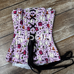 Corsé de Fiesta con Estampado de Fantasmas y Dulces, con Varillas de Acero, Fabricante y Proveedor de Pakistán - Product Image 4