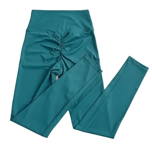 Leggings de Yoga para Mujer, Sólidos, de Spandex/Nailon, Cintura Alta, Transpirables, de Secado Rápido, Ligeros, hasta el Tobillo, para Fitness y Running - Product Image 1