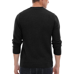 Derniers modèles de pulls pour hommes en coton et laine pour tenue décontractée, vente en gros de chandails pour hommes tricotés de haute qualité au design personnalisé - Product Image 2