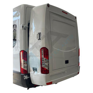 Compartimento de almacenamiento trasero de fibra de vidrio para equipaje y esquí, para Ford Transit 2014 en adelante, con acabado blanco imprimado. - Product Image 4