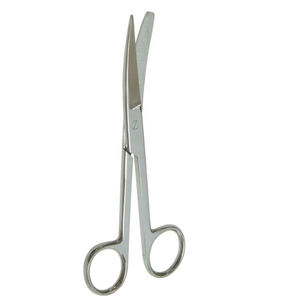 Apósitos de calidad superior Tijera Acabado de espejo Hoja curva de 125mm Tijera de sala de cirugía quirúrgica profesional - Product Image 1