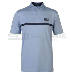 Nouveau polyester 100% coton pour polo avec couleur unique et logo brodé personnalisé motif de t-shirt de golf confortable - Product Image 1