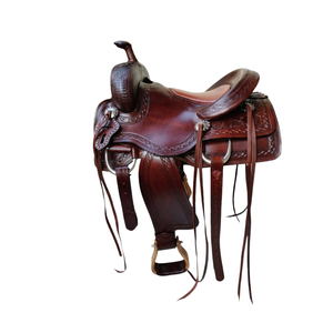 Selle de cheval en cuir de qualité supérieure | Confortable, durable et conçue pour une performance et un soutien optimaux du cavalier - Product Image 1