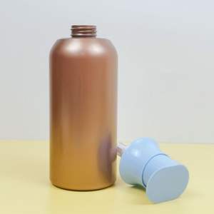 Flacon de shampooing en plastique PET de 760 ml et 500 ml avec bouchon pompe, impression sérigraphique pour lotion corporelle et gel douche, emballage cosmétique - Product Image 4