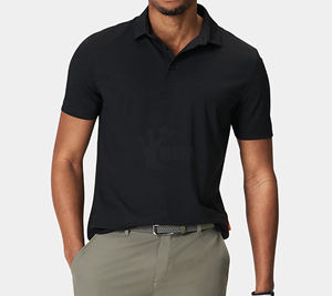 Camisetas de polo de golf de secado rápido para hombre personalizadas, camisetas de algodón que absorben la humedad con patrón de estampado de longitud corta bordado - Product Image 6