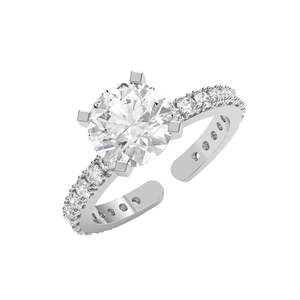 Anillos de Plata de Ley 925 de Primera Calidad para Mujer, Chapados en Rodio con Diamantes o Circonitas, Diseño Numérico, Joyería para Hombre - Product Image 1