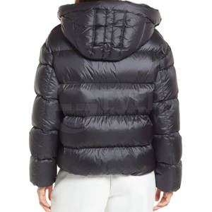 Hiver Nouvel Arrivage Veste matelassée de haute qualité pour femmes en cuir de mouton noir respirant Design Nouveau manteau de mode - Product Image 3