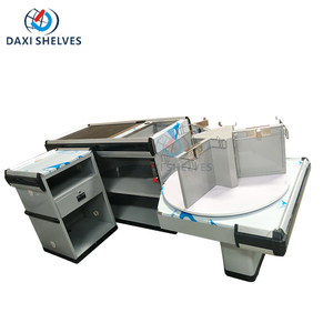 Comptoir de caisse Putaran, comptoir de caisse argenté, comptoir de caisse pour épicerie - Product Image 1