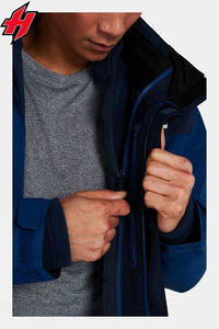 2024 chaqueta de senderismo de invierno personalizable para hombre transpirable impermeable con capucha de lluvia a prueba de viento características resistentes al agua - Product Image 4