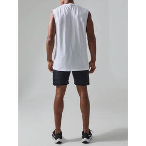 Débardeurs vierges pour hommes Chemises sans manches à logo personnalisé de couleurs unies au prix de gros - Product Image 5