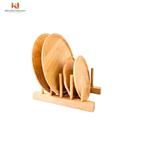Eco-Friendly Wooden <b>Plate</b> Display <b>Stand</b>, Adjustable Tabletop Rack for Ceramic or Decorative <b>Plates</b> Showroom - Product Image 5