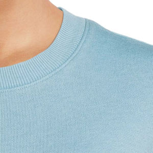 2021 <b>Top</b> Selling High Quality Women's Autumn French Terry Crew Neck <b>Long</b> Sleeves Pullover <b>Ladies</b> Sweatshirt OEM Front Design - Product Image 4