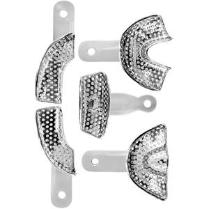 Bandejas de impresión de Metal autoclavables dentales Bandejas de impresión perforadas dentales inferiores superiores de acero inoxidable Equipo dental - Product Image 6