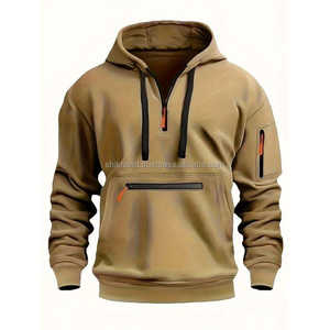 Sweat-shirt à capuche surdimensionné en coton 100% de luxe en gros, personnalisable avec un logo, pour homme, décontracté, sport, jogging - Product Image 3