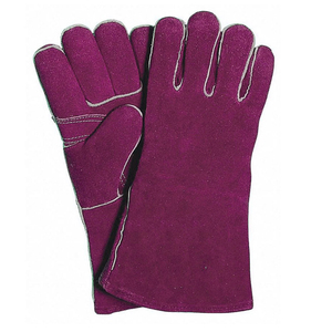 ถุงมือเชื่อมหนังวัวแบบยาวกันความร้อนและไฟ TIG MiG ปลอดภัยถุงมือทำงาน - Product Image 2