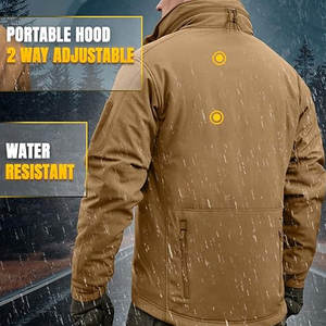 Hommes coupe-vent tactique homme vestes 100% Nylon coupe-vent veste extérieure pour homme grande taille Polyester tactique hommes vestes - Product Image 3