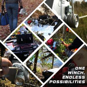 PRECIO DE FÁBRICA Cabrestante Portátil Winnch PCW4000-A a Gasolina con Accesorios, Capacidad de Arrastre de 2,200 lbs, Motor GX-50 - Product Image 4