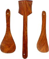 Nouvelles cuillères à coke et à filtrer en bois spatule en bois servant une cuillère à soupe cuillère à découper en bois naturel ensembles de couverts fabriqués en inde