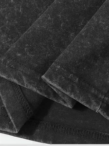 Camiseta de Algodón 100% Tejido con Lavado Ácido, Estilo Oversize, Manga Corta, Lisa, de Alta Calidad, Ecológica, Unisex, para Ropa Urbana - Product Image 4