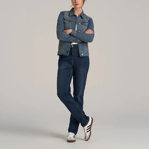 Nueva Llegada, Chaqueta Vaquera Casual para Mujer, Estilo Motociclista, Reversible, Sostenible, Moda de Invierno, Hecha en Bangladesh - Product Image 4