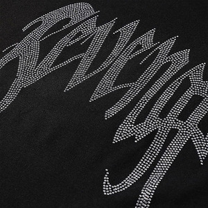 Camisetas de diamantes de imitación con impresión personalizada, servicio OEM, venta al por mayor, camisetas ligeras con diamantes de imitación, camisetas para hombre - Product Image 4