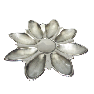 Unique hot selling Round Shape Aluminium Serving Dish <b>Tabletop</b> Fruit Serving Dish Wedding And Restaurant Dinner Serving Dishes - Product Image 2