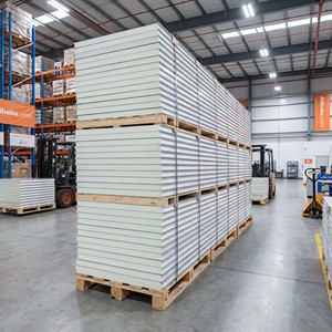 Panneau sandwich en aluminium suisse Coratec Corapet GRX70, 0,95 mm, alliage 3003 H44, RAL9010 blanc, léger, composite, pour caravane, camion, mur - Product Image 6