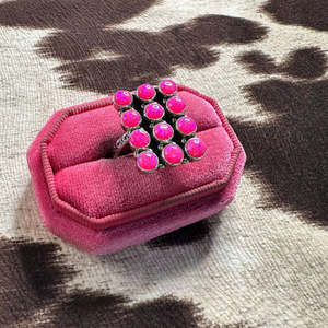 Ajustable hecho a mano caliente Rosa fuego ópalo plata esterlina rectángulo anillo corte ovalado piedra Natural bisel ajuste para bodas fiestas - Product Image 1