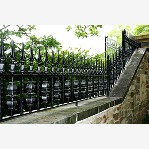 Clôture décorative de jardin <span class=keywords><strong>extérieur</strong></span> personnalisée Maisons modernes Clôture <span class=keywords><strong>murale</strong></span> en <span class=keywords><strong>fer</strong></span> <span class=keywords><strong>forgé</strong></span> pour arrière-cour - Product Image 4