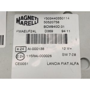 CENTRALINA BCM ALFA ROMEO Giulietta Série (940 _) 50520758 940 A5000 Diesel 1956 (10>13) - Product Image 3