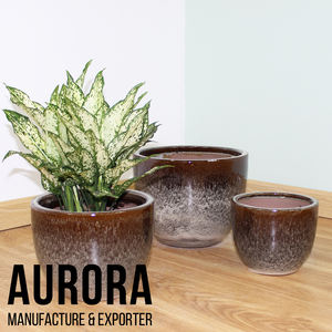 Jardinières en céramique vietnamienne de haute qualité, emballage personnalisé, prix de gros, pots à fleurs écologiques avec drainage - Product Image 3