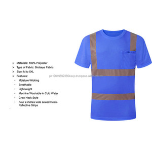 Hot-Selling Summer Breathable Reflective T-Shirt for Men Short-Sleeved Safety <b>Clothing</b> for Outdoor Construction Handling - Product Image 4